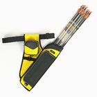 Yellow 3 Arrow Quiver BSCI Traditional Arrow Quiver For Archery Practice